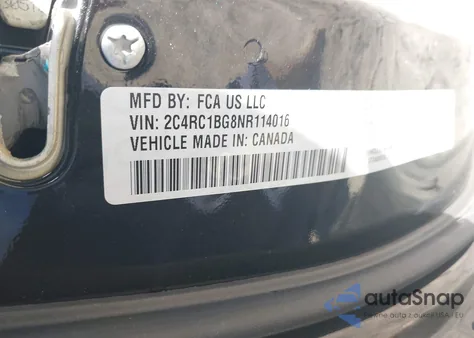 2022 Chrysler Pacifica Touring L из США, поврежденный, VIN 2C4RC1BG8NR114016